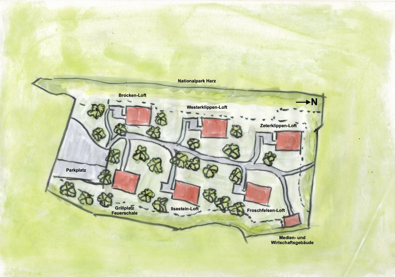Baumwipfel-Resort "Lug Ins Land" Ilsenburg Eksteriør bilde